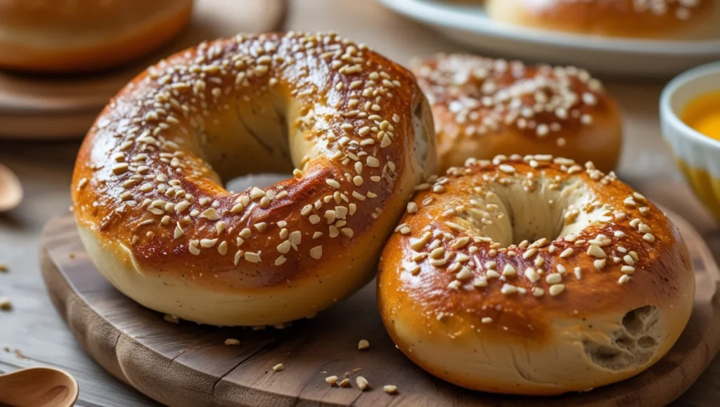 2 Ingredient High Protein Bagels 