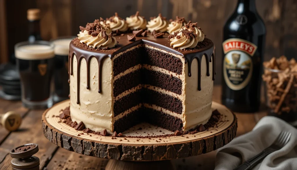 Baileys & Guinness Cake